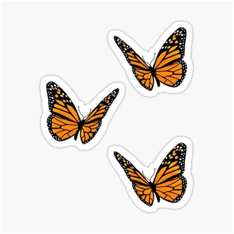 stickers de mariposa monarca - Búsqueda de Google | Mariposa monarca ...