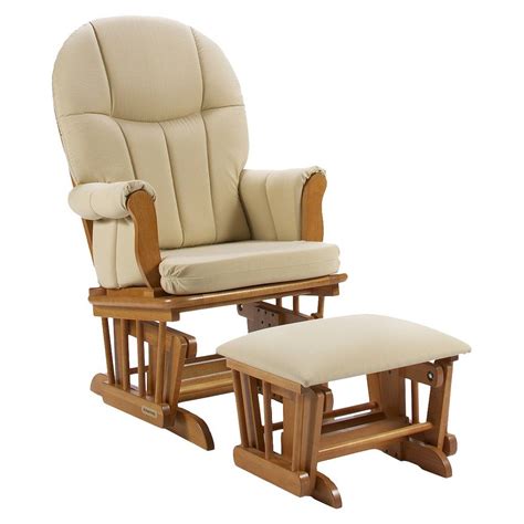 Shermag Danielle Deluxe Sleigh Style Rocker Glider And Ottoman Combo