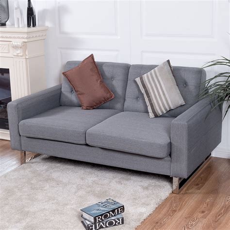 Most living areas fall back on the traditional model of having one couch act as the centering object of the space. Giantex 2 Seat Sofa Couch Home Office Modern Loveseat ...