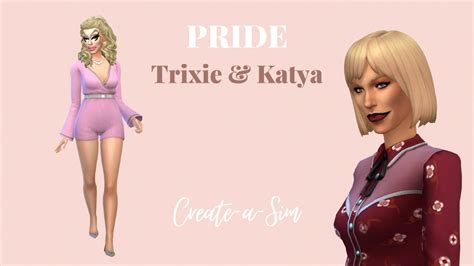 Pride Trixie And Katya Cas Rupauls Drag Race The Sims 4 Youtube