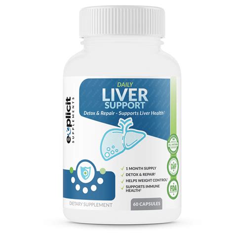 Natural Liver Health Supplement Supports Liver Cleanse And Detox 60