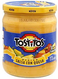 Below are the ingredients of tostitos original restaurant style. Tostitos Salsa Con Queso Medium 15.25 oz Nutrition ...