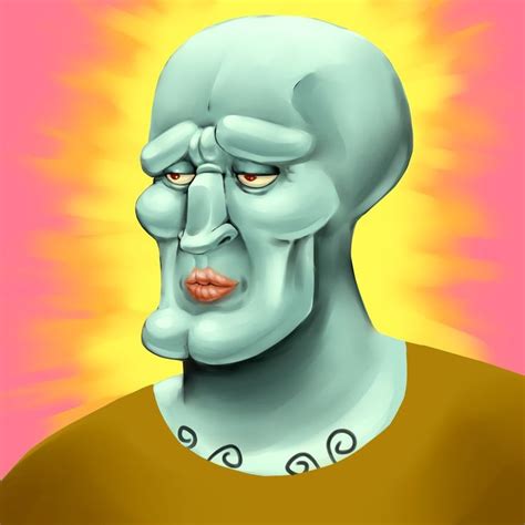 Handsome Squidward By Hitokirim On Deviantart Anime Character Drawing