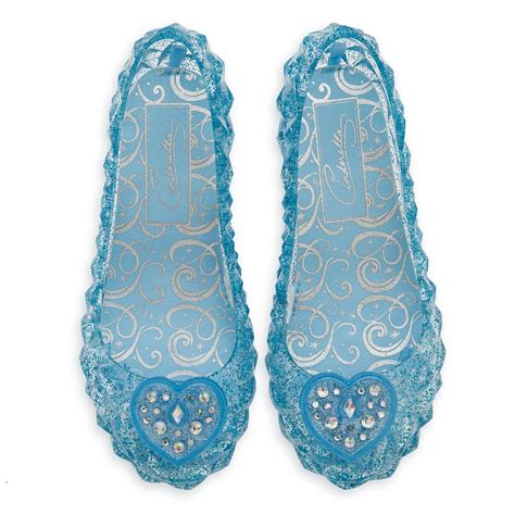 Disney Cinderella Lightup Costume Shoes For Kids Size 131 Yth Blue