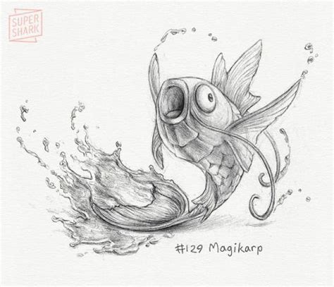 Magikarp Pokémon Series Pokemon Sketch Pokemon Drawings Drawings