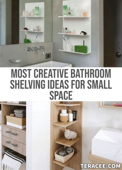 Bathroom shelving is the perfect addition for storage of makeup, toiletries, and towels. 15 Most Creative Bathroom Shelving Ideas For Small Space ...