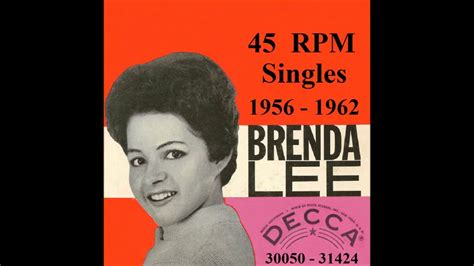 Brenda Lee Decca 45 Rpm Records 1956 1962 Youtube