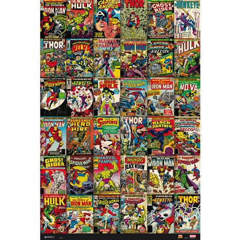 Marvel Comics Collection Maxiplakat Merch Fra Film Tv And Gaming Supernerds No