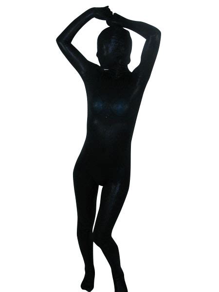 Halloween Morph Suit Black Lycra Spandex Zentai Suit