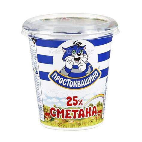 Сметана 25% (классическая) - калорийность, полезные свойства, польза и Картинка - Сметана 25% (классическая) - калорийность, полезные свойства, польза и