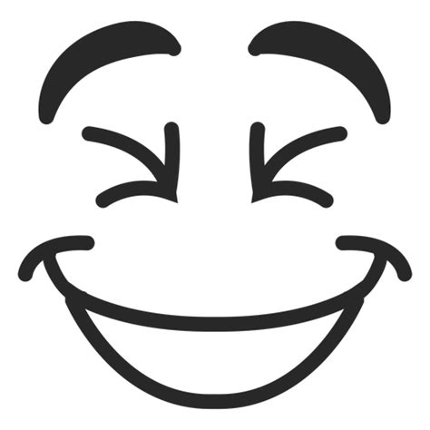 Search more hd transparent lineart image on kindpng. Laughing emoticon face - Transparent PNG & SVG vector file