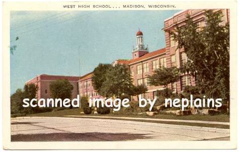 Wisconsin Madison West High School Circa 1950