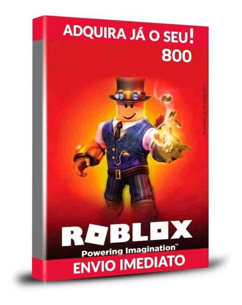 Cartão Roblox 800 Robux Crédito De 800 Robux Digital Gcmgames