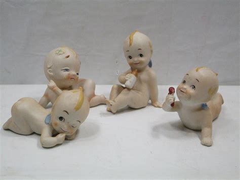 Sold Price Vintage Matte Porcelain Cupie Doll Baby Figurines May 6