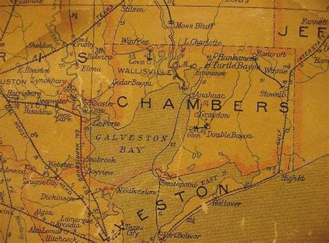 Map Of Chambers County Texas Cities And Towns Map