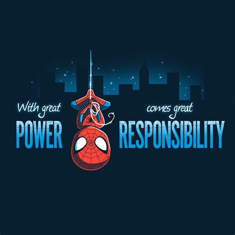 With Great Power Comes Great Responsibility Official Marvel Tee