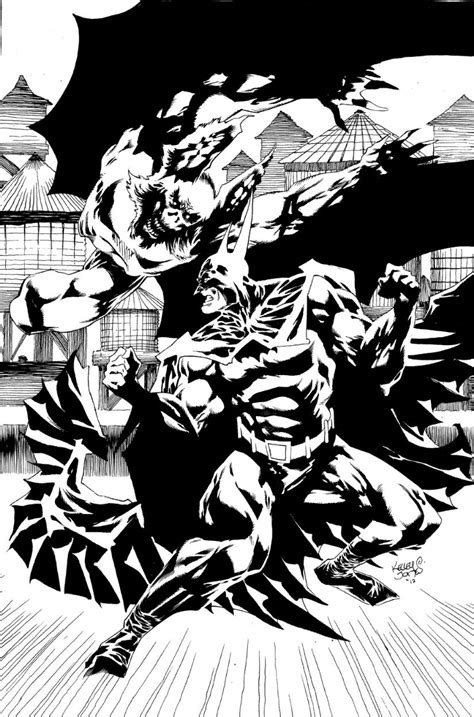 Kelley Jones Batman Vs Man Bat Comic Art Batman Artwork Artwork