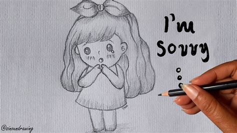 How To Draw A Girl Saying Im Sorry Sinoun Drawing Youtube