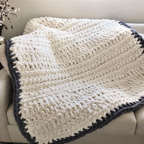 Pattern Chunky Crochet Blanket Evelyn And Peter Crochet