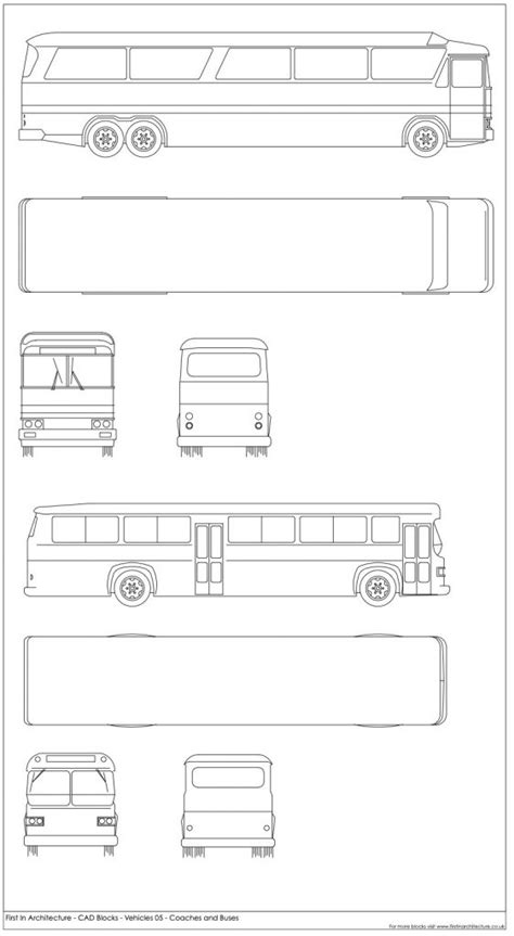 Free Cad Blocks Coaches And Buses
