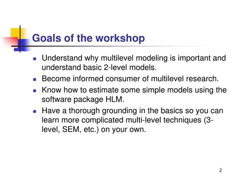 Ppt Introduction To Multilevel Modeling Powerpoint Presentation Free
