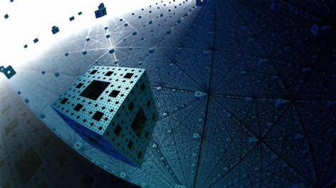 Fractal Menger Sponge Flight Wallpaper Hd 3d 4k Wallpapers Images