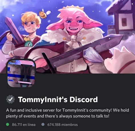 Tommyinnit Updates 💛 On Twitter Tommy Changed His Discord Servers