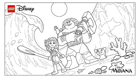 Get it as soon as thu, jul 22. LEGO Disney Moana Coloring Pages - GetColoringPages.com