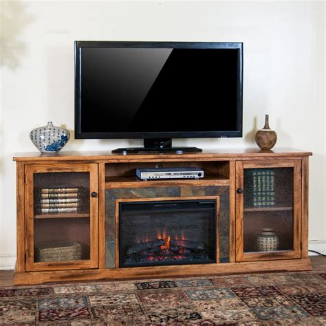 Sunny Designs Sedona 80 In Electric Fireplace Media Console Walmart