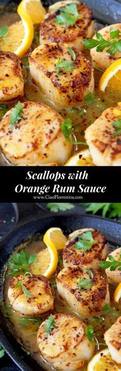 Seared Scallops Recipe With Orange Rum Sauce Recipe