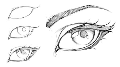 How To Draw A Comic Style Female Eye Step By Step Pencil Sketch Drawing Comic Drawing Manga