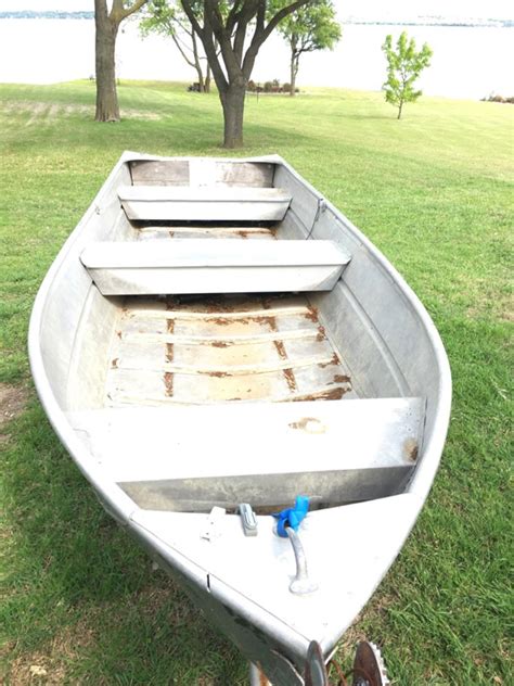 14 Aluminum Semi V Fishing Boat 99 Hp Motor And Trailer For Sale In