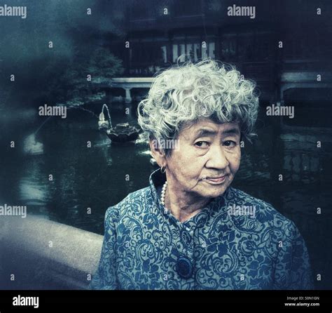 Old Chinese Woman Portrait Stock Photo Alamy