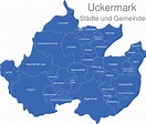 Landkreis Uckermark interaktive Landkarte | Image-maps.de