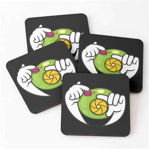 Cartoon Camera Coasters Set Of 4 For Sale By Sifis Redbubble