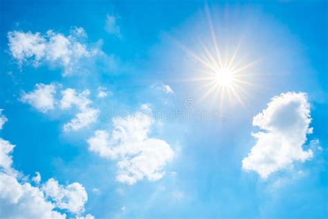 Bright Sun On Blue Sky Stock Image Image Of Daylight 97181015