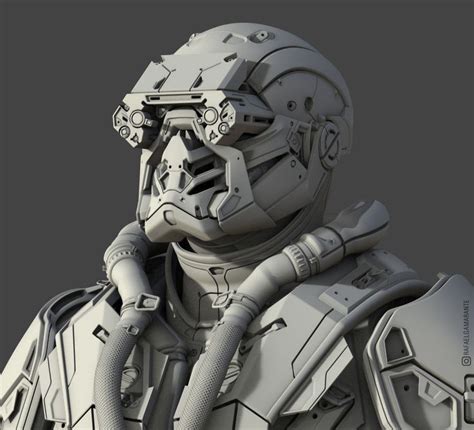 Idea By Art Of Jhill On Hard Surface Modeling Suit Of Armor Hard