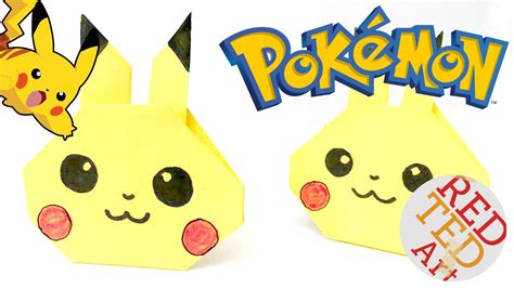 Easy Pikachu Origami Pokemon Go Diy Paper Crafts Youtube