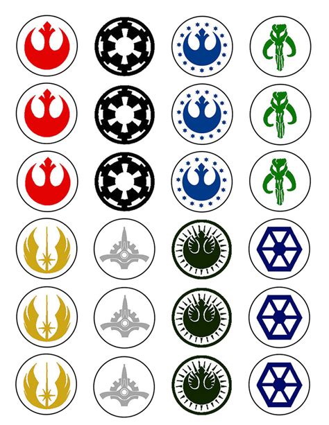 Star Wars Symbols Targentus Rebel Alliance Jedi Symbol Empire Symbol I
