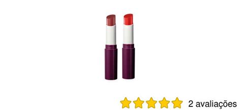 Combo Batom Intense Stick Glossy Nude Rosado G Vermelho G O