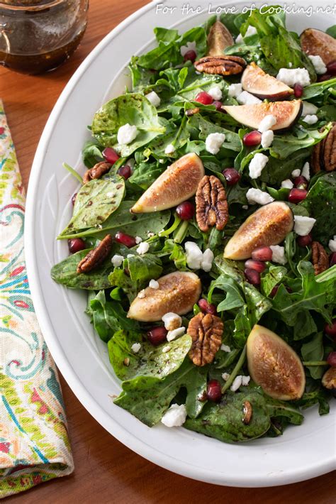 Fig And Goat Cheese Salad With A Balsamic Fig Vinaigrette For The