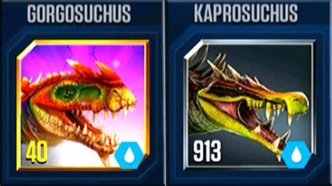 Gorgosuchus Vs Kaprosuchus Jurassic World The Game Youtube