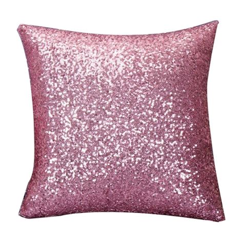 Pink Glitter Sequins Cushion Cover With Images Sequin Throw Pillows