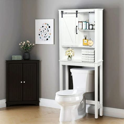 Bathroom Above Toilet Cabinet White Mdf Storage Cabinet Bathroom