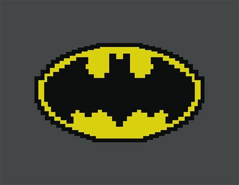 Batman Pixel Art Superhero Logos Batman