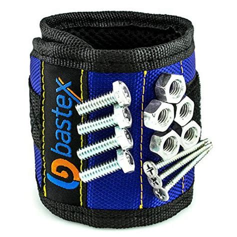 Bastex Magnetic Wristband With Strong Magnets For Holding Screws Nails