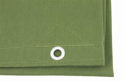 8 X 10 Heavy Duty Green Canvas Tarp For Sale Mytee Products
