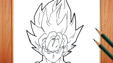 Como Dibujar A Goku Facil