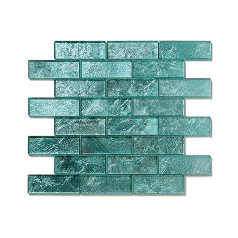 Shop Solistone Folia Glass 10 Pack Juniper Subway Mosaic Glass Wall