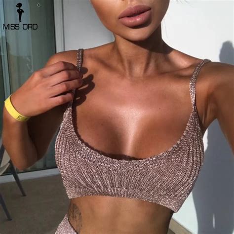 Buy Missord 2018 Women Sexy Bra Off Shoulder One Shoulder Backless Top Tb0033